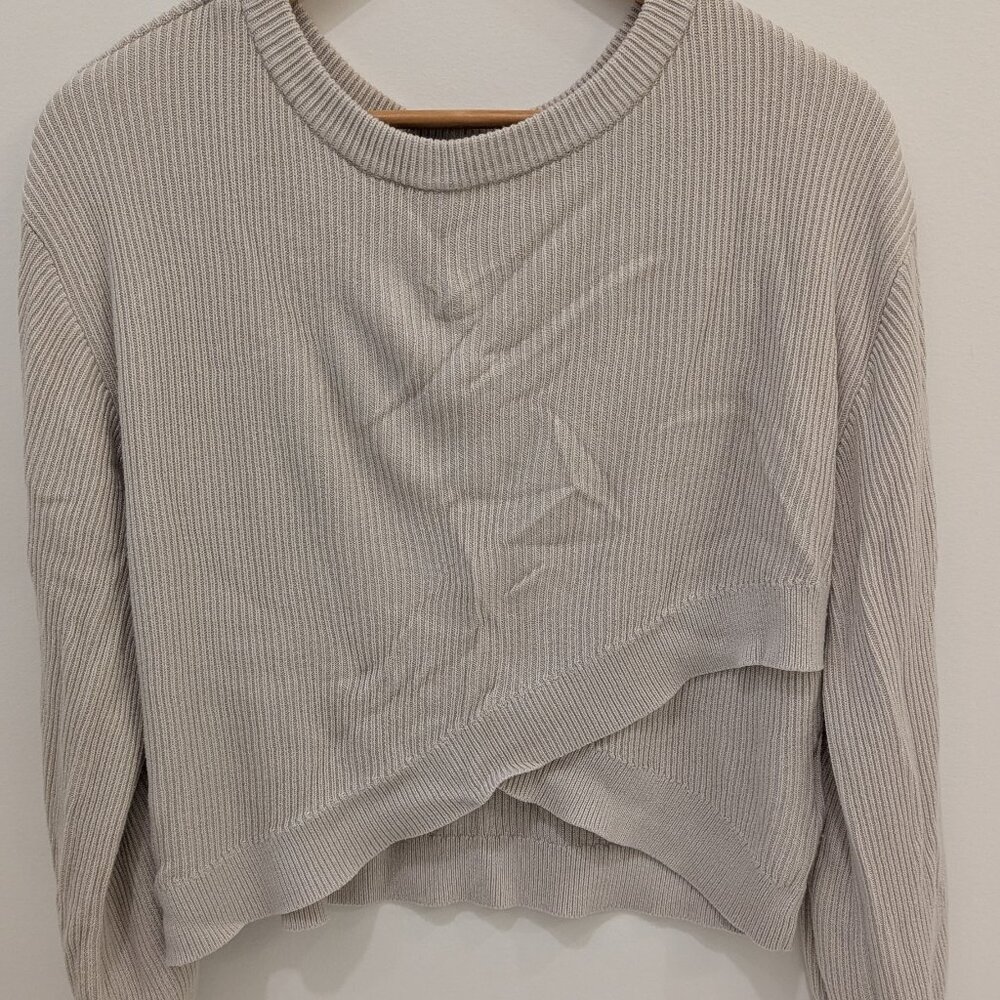 Lululemon Reversible Crossover Sweater in Cream